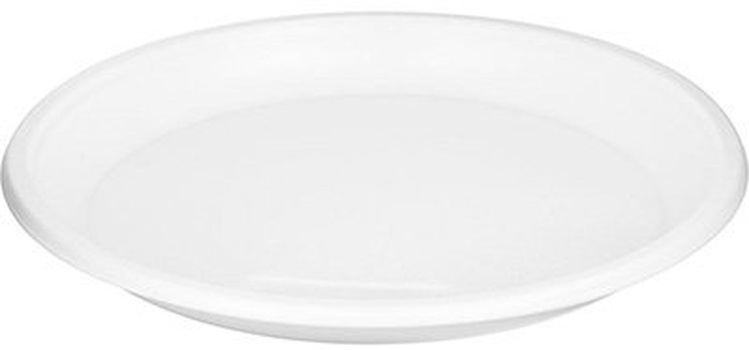 Тарелка пластиковая d 205 мм, белая PS*100/1600