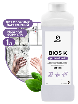 Моющее средство  GRASS "Bios K, 1000 мл./вл.12, 270100