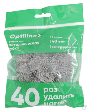 Губка металлическая OptiLine 40 гр.