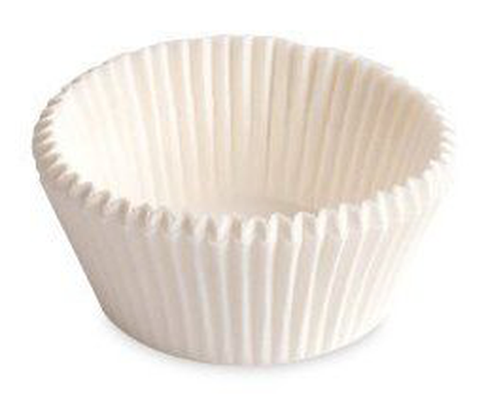 Бумажные формы  для пироженных круглые, белые,  высота 26 мм, в 45 мм 2000 шт\уп
