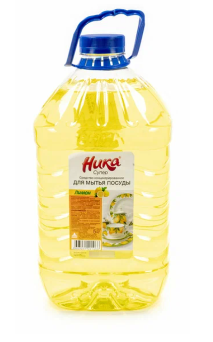 Средство для мытья посуды 5 л, НИКА "Супер", концентрат