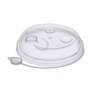 Крышка с питейником глянцевая (диаметр 90 мм) (1000шт/кор)(50шт/уп) (цвет прозрачный)