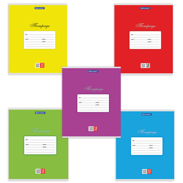 Тетрадь 12 л. линия