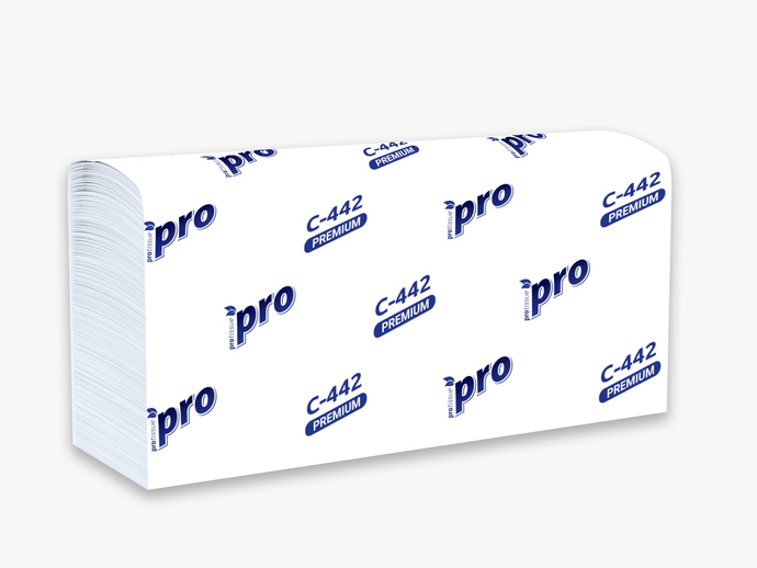 Полотенца бумажные листовые PRO  200л.2сл  Zсл./ вл.21 С442