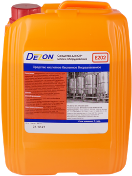 Дезон E202, 5,0 кг. Средство для CIP-мойки оборудования, кислотное непенное
