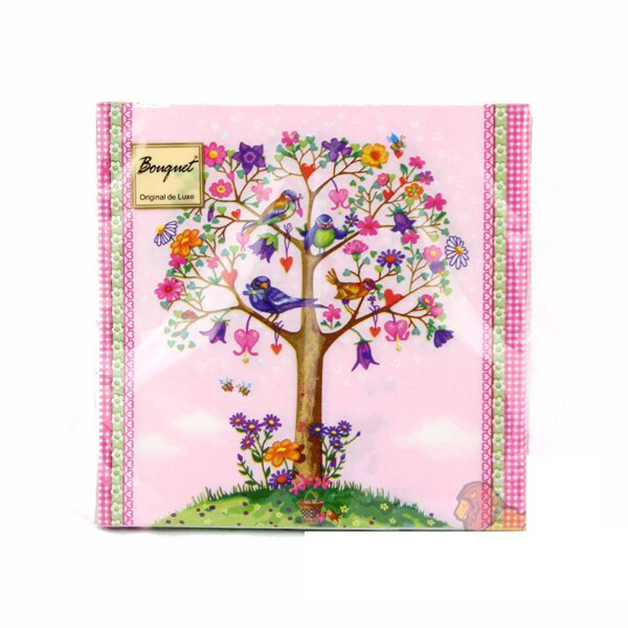 Салфетки Art Bouquet  "Дерево любви" 33х33 , 3 слоя .20л/вл.12