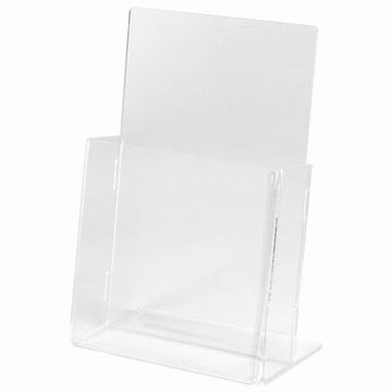 Подставка настольная для рекламных материалов (160х115х32 мм) для узких буклетов, STAFF