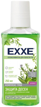Ополаскиватель д/рта EXXE Защита десен (зеленый), 250 мл  *4*24