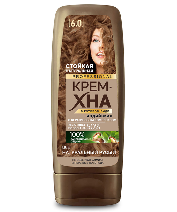 Крем-хна Индийск.PROFESS.№6.0 Натур.рус