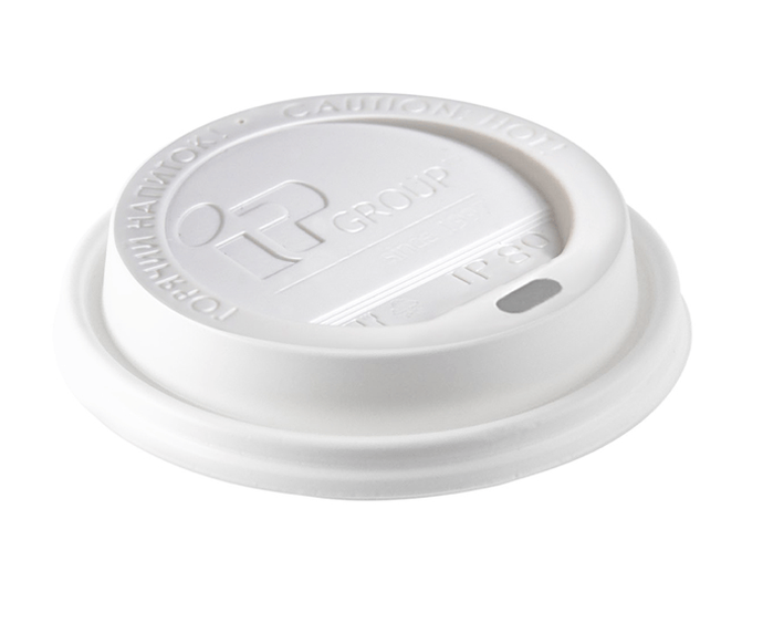 Крышка d 90 мм 3,0 PS, белая с отверстием /600
