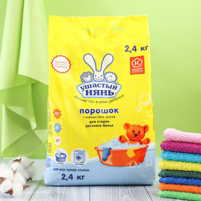Н/к Ст/п  УШАСТЫЙ НЯНЬ    2,4 кг.  Детский  (универ.-ный)  *3*6  /288