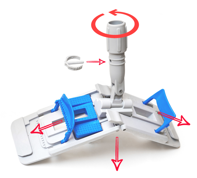 Держатель мопа Росмоп Кваттро 40 см. Универсальный
