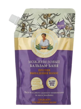 РБА  Бальзам-баня против выпад. волос (можжев-ый ) 500 мл   *6*12шт. дой пак