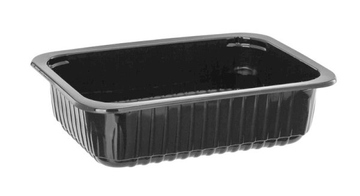 Контейнер под запайку 187х137х50 мм 850 мл черный ПП*480
