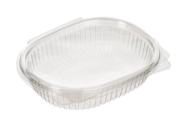 Контейнер с  неразъемной крышкой 250 мл 159х130х30 ммРКС 250/1 (ОП) овальный*400