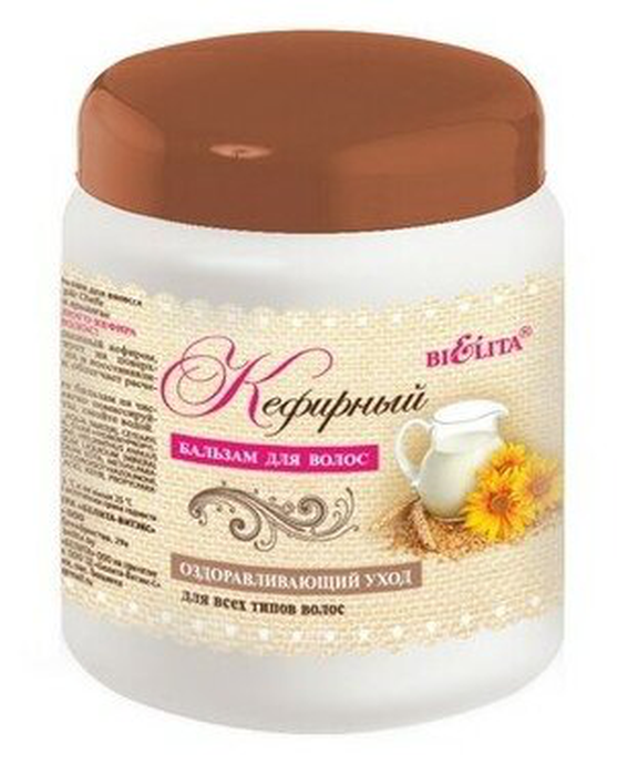 Белита Бальзам д/волос Кефирный для всех типов 450 мл*6*18