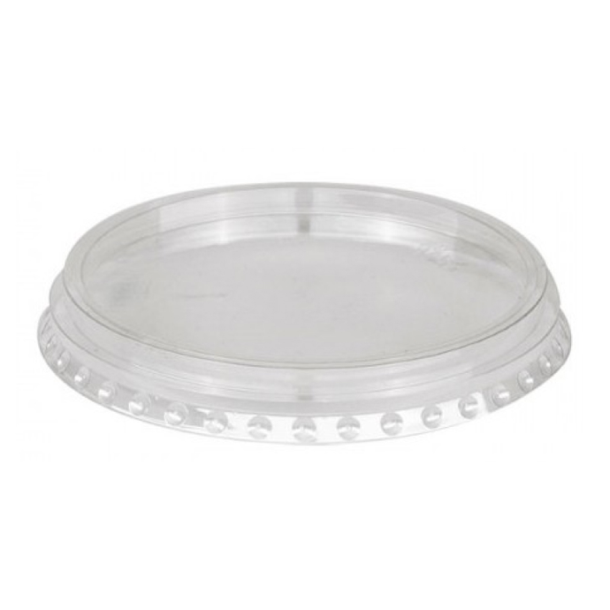 Крышка для стакана Д 95 мм, плоская б\отверстия , 50/1000 шт в коробке