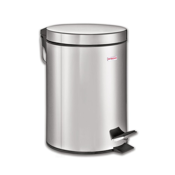 Ведро-контейнер 20 л с педалью, для мусора, 43х33х33 см, цвет серый/графит, 428-СЕРЫЙ