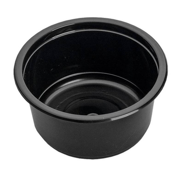 Контейнер +крышка, круглый 350 мл, d 115 мм, h  58,6 мм, Черный