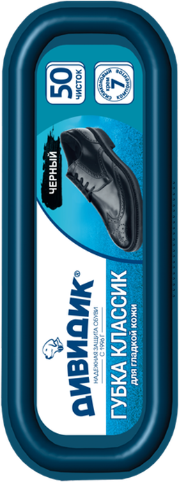 Губка Дивидик классик чёрная  *10*40