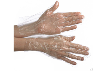 Перчатки одноразовые п-э 100шт/уп М