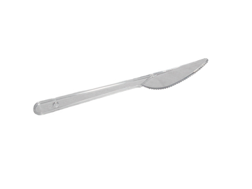 Нож 18 см пласт, ПРОЗРАЧНЫЙ