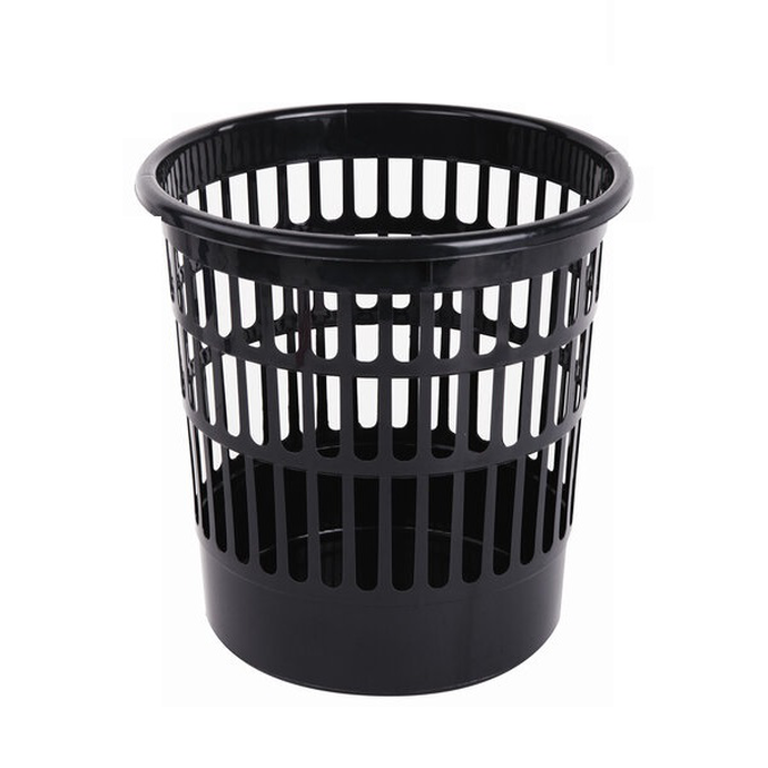 Корзина для бумаг STAFF "Basic" сетчатая, 9 л, черная