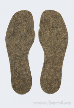 Стельки, войлок темный р.47