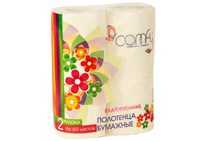 Полотенца бумажные Comfy 2-сл. 2 рул./вл.12