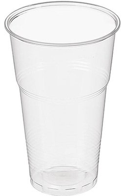 Стакан пластиковый 500мл,прозр. 50шт/уп, 1200/кор