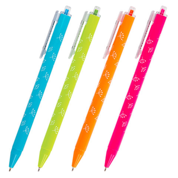 Ручка шариковая масляная,, автомат, синяя, узел 0,7 мм, линия 0,35