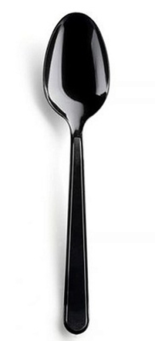 Ложка черная Премиум-Кристалл столовая 50шт/1500