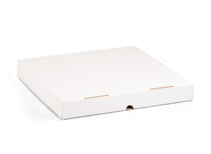 Коробка под пиццу белая 33*33*4 см /50