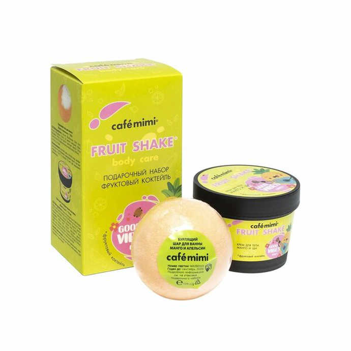 Н-р Фруктовый коктейль (крем д/тела 110мл+ шар бурл.120гр) *6*12