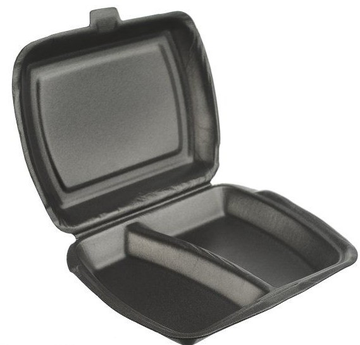 Ланч-бокс АПС 2 секции черный 100 /249*207*61)