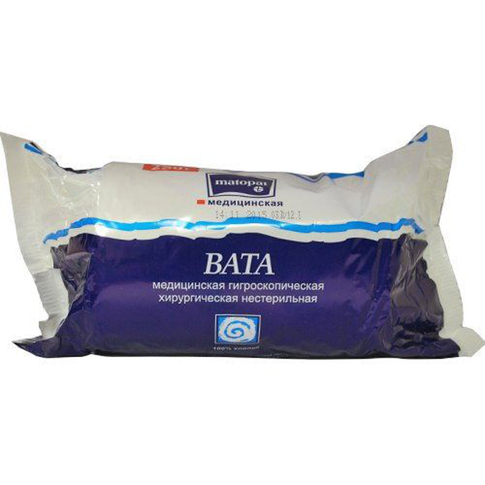 Белла   Вата   50г  хлопковая  100% хлопок     *30*60*