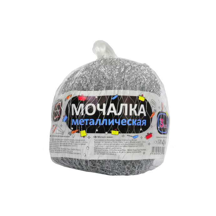 Мочалка д/пос. металлич. (3 шт)*32