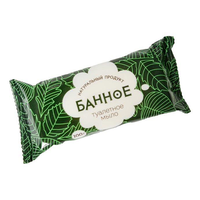 Мыло туалетное 100г "Банное" (АГРОПРОМ-ЮГ), натуральное, ш/к 71735