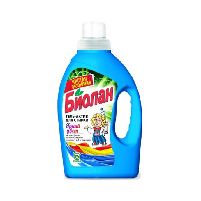 CP-ВО Д/СТИРКИ БИОЛАН ГЕЛЬ ЯРКИЙ ЦВЕТ 1,2 КГ 1*4