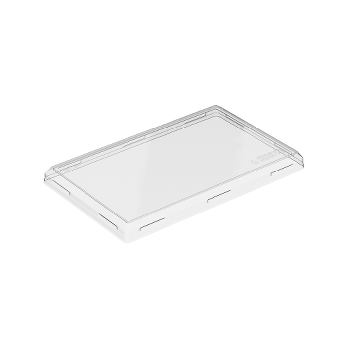 Крышка для бумажного контейнера 200x120мм OneClick Lid 800/0 800 мл Низкая цвет Прозрачный (х50/300)