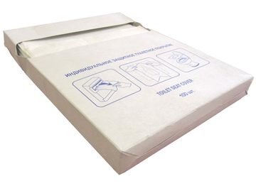 Гигиенические покрытия для унитазов  1/2 сл, 100 шт/уп. х14