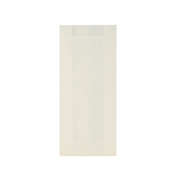 Пакет бумажный 90х40х220 мм белый жиростойкий