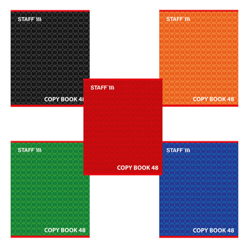 Тетрадь А5 48 листов линия, обложка картон