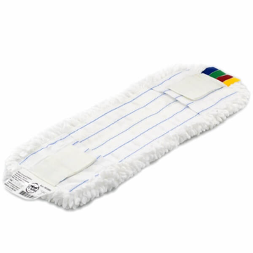 МОП GRASS плоский, 40х13 см, микрофибра, ухо+карман, белый, крупнопетлевой IT-0506