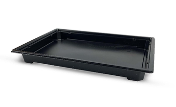 Контейнер суши С-25Д(СТИРОЛ) черный без крышки (235*162*25)/220 (крышка 8471)