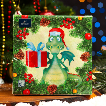 Салфетки Art Bouquet 33*33, 3хсл, 20л. "Символ года"/12