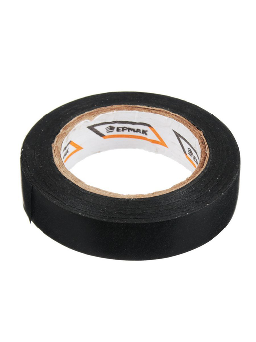 ЕРМАК Изолента ПВХ в/с черная, шир. 15+-2мм, 10м, толщ 0,15мм