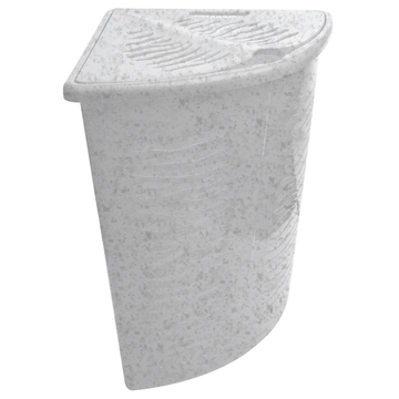 Корзина для белья Аква 40л угловая мроморный