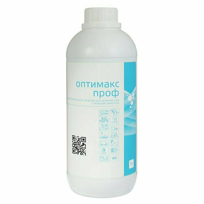 "Оптимакс Проф", средство дезинфицирующее, 1 литр, полимерная емкость, 1/6