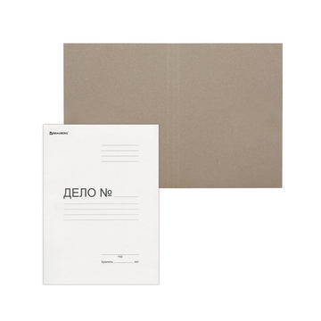 Папка без скоросшивателя Дело, картон, плотность 300г/м2 до 200 листов
